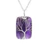 Artificial Water Crystal Pendant Necklace With Handwoven Craft Natural Waterite For Women