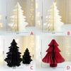 Weihnachts-Papierornamente, handgefertigte dekorative Stücke, Papier-Weihnachtsbaum-Desktop-Kunstwerk für Feiertags-Party-Dekoration