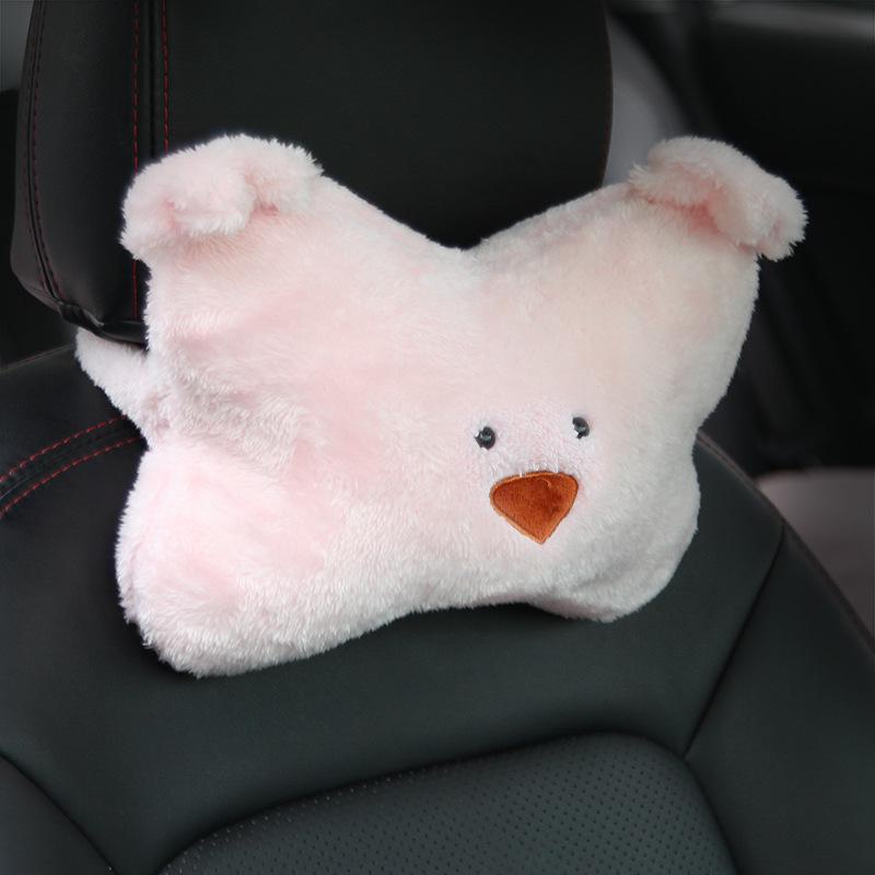 Bear Back Cushion for Car- Comfortable Waist Support Pillow with Cute Design