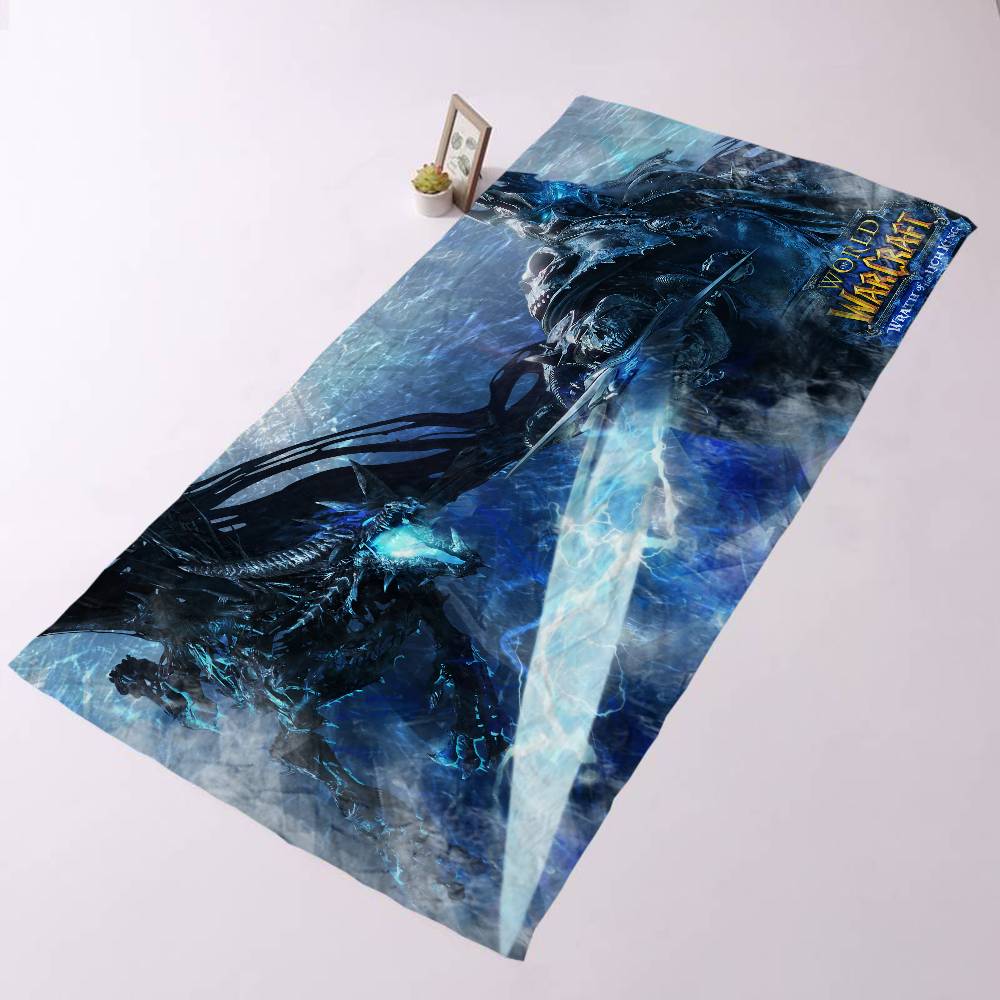 W-World of W-Warcraft Big Microfiber Beach Towels Quick Dry Towel Sand Beach Towels Pool Towel for Travel Swim Pool Yoga