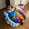 1pc Colorful Owl Artwork Umbrella with Plastic Handle,Suitable for All Seasons Home Travel Outdoor UmbrellaDD271