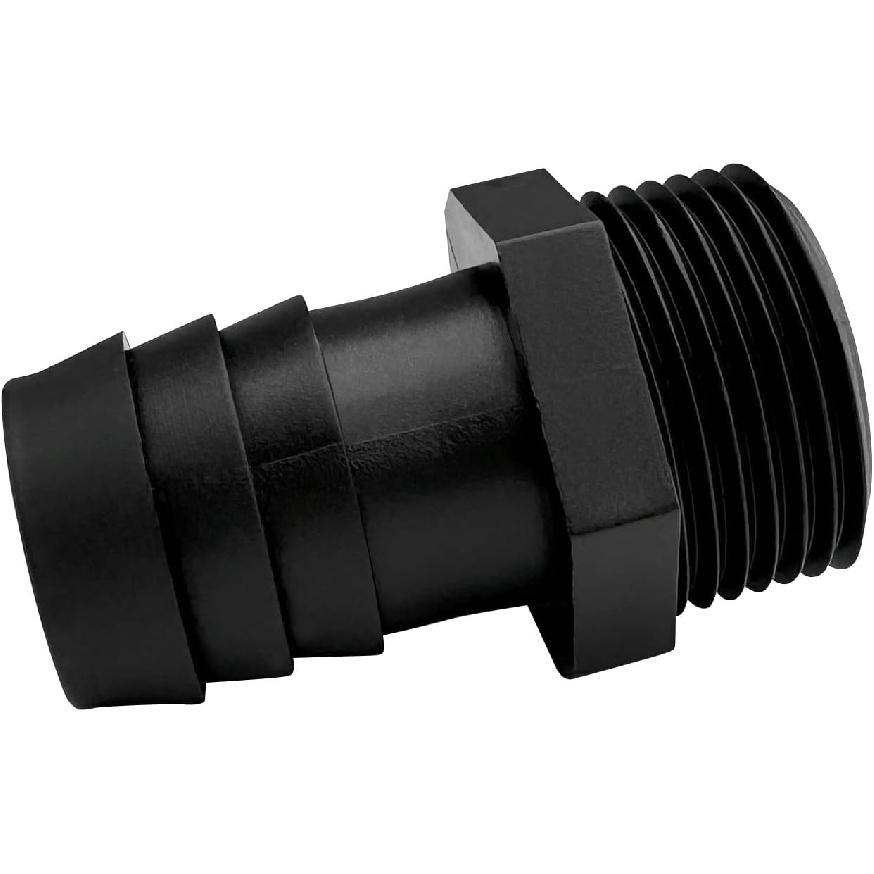 20 Pcs 3/4" Barb X 3/4" NPT Male Connector, Plastic Hose Barb Fitting, Adapter, Industrial Hose Barb To Pipe Fittings Connect