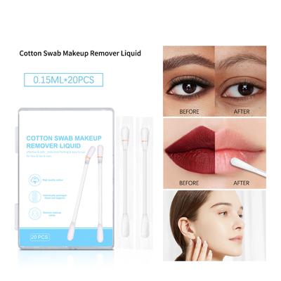 Cotons démaquillants à l'eau, en boîte, pour les yeux, les lèvres, le visage et les sourcils. Cotons nettoyants doux et portables pour démaquiller à l'huile (3 ml).