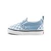 Checkerboard Casual Low Top Skateboard Shoes Milk Blue Infant And Toddler VN0A5EFKBD2