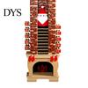 Holiday Countdown Gift 3D Printed Santa Fireplace Advent Calendar, 24-Day Christmas Ornament for Family Home Decor, Reusable Decoration Tabletop