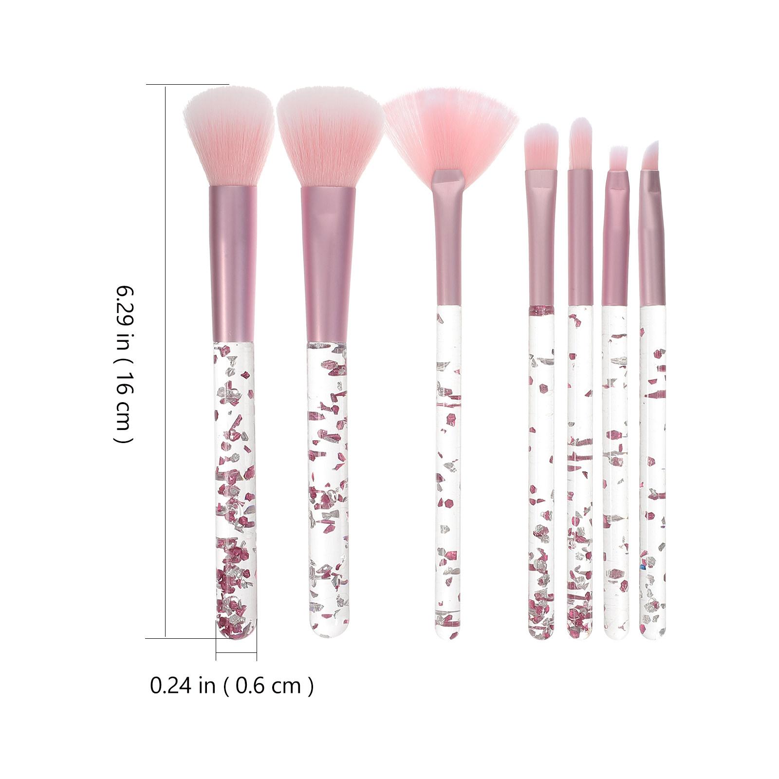 

7Pcs Makeup Brush Set Portable Professional Brushes Face Eyeshadow Blending Concealer Tools Makeup Brush Set розовый