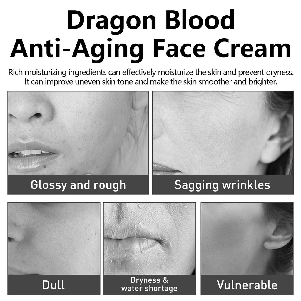 EELHOE Dragon's Blood Anti-Wrinkle Cream 30g, Reduces Wrinkles, Moisturizes, Firms, Brightens Skin Tone, Anti-aging Cream Essence