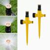 3Pcs 360° Rotation Automatic Lawn Sprinkler Adjustable Nozzle Corrosion Resistant Rotating Sprinkler Buried Plug Watering System