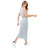 Justhype Sweat Midi Skirt Loungewear Set, Womens grey Skirt