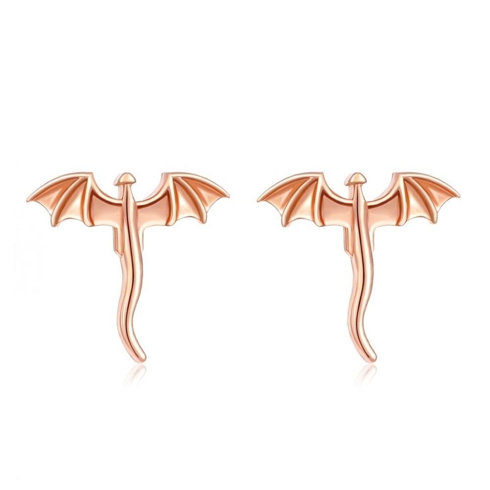 Unique Metal Stud Earrings Personality Flying Dragon Stud Earrings Vintage Dragon Earrings  Gifts