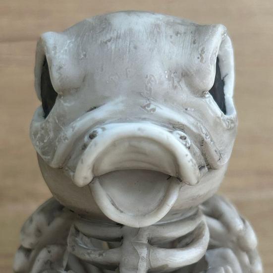 1/2Pcs Halloween Skeleton Duck Statue Waterproof UV Resistant Indoor Outdoor Festival Scene Decoration Creepy Mini Figurine