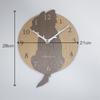 Stylish Wooden Pendulum Clock Featuring a Stray Dog, Featuring a Brown Chihuahua Dog. Silent, Perfect for Bedrooms, Homes, or Any Room.