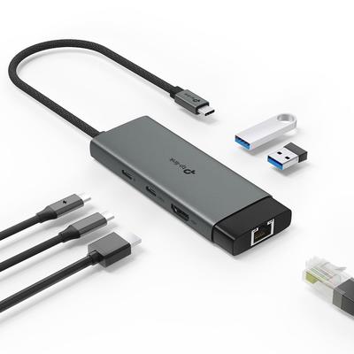 USB Hub HDMI 1Gbps Ethernet Port 100W Vysokorýchlostné napájanie 1 x Port 2 x Porty Plug Play Kompatibilné s Windows Linux OS iPad OS iOS Chrome OS