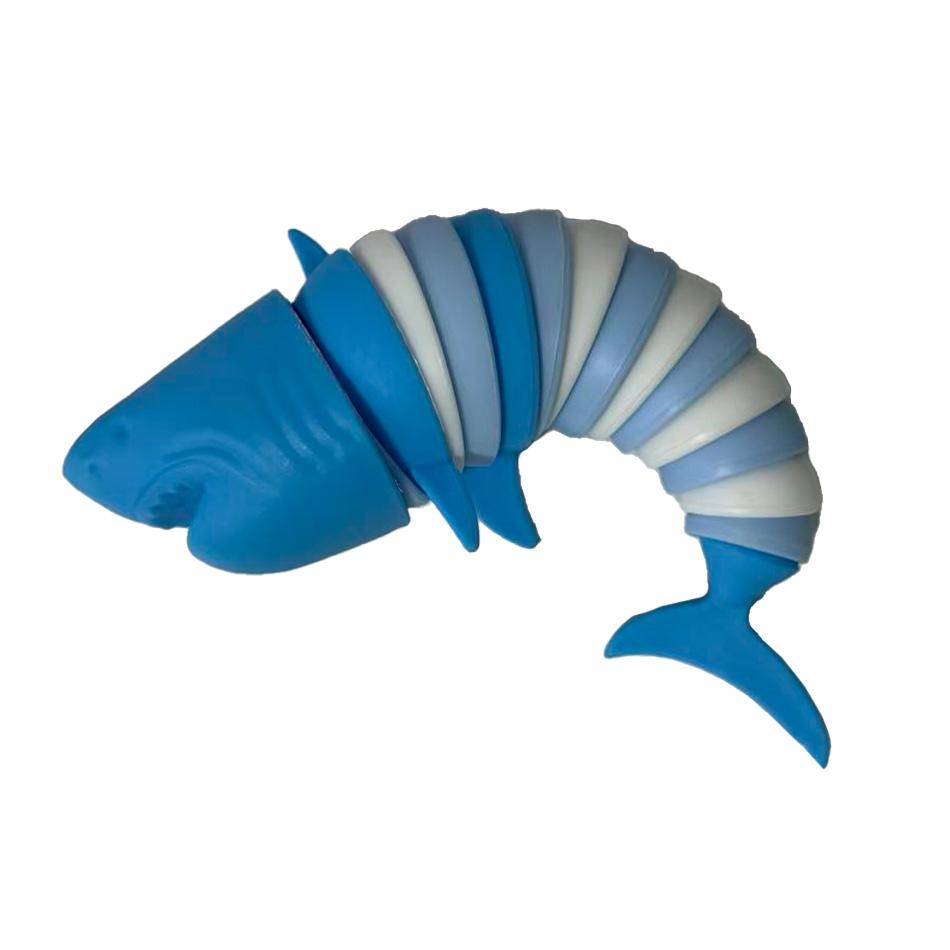 Stress Reliever Fidget Toy Kids Adults Funny Buckle Slug Dolphin Shark Anxiety Anti Stress Squishy Toy Colorful Slug lobster Toy