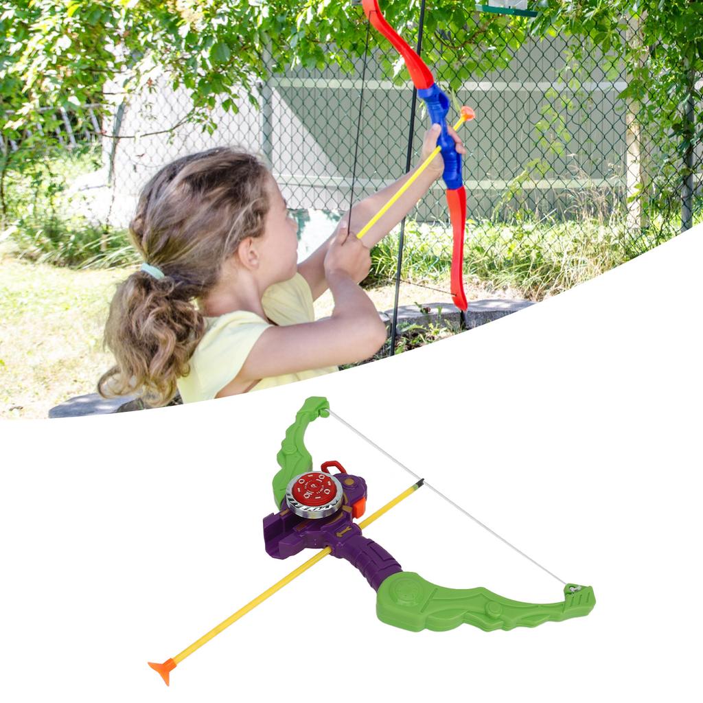 y Toy Play Set Suction Cup Hd Design Light Effect Bow   Toy for Kids for Indoor Outdoor