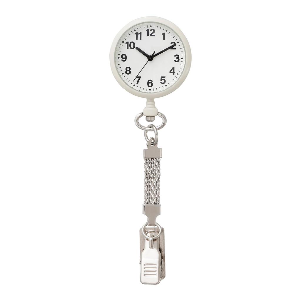 Klefer Analog Pocket Watch with Hook and Beige NB-AL379-BE Women's Chain,
