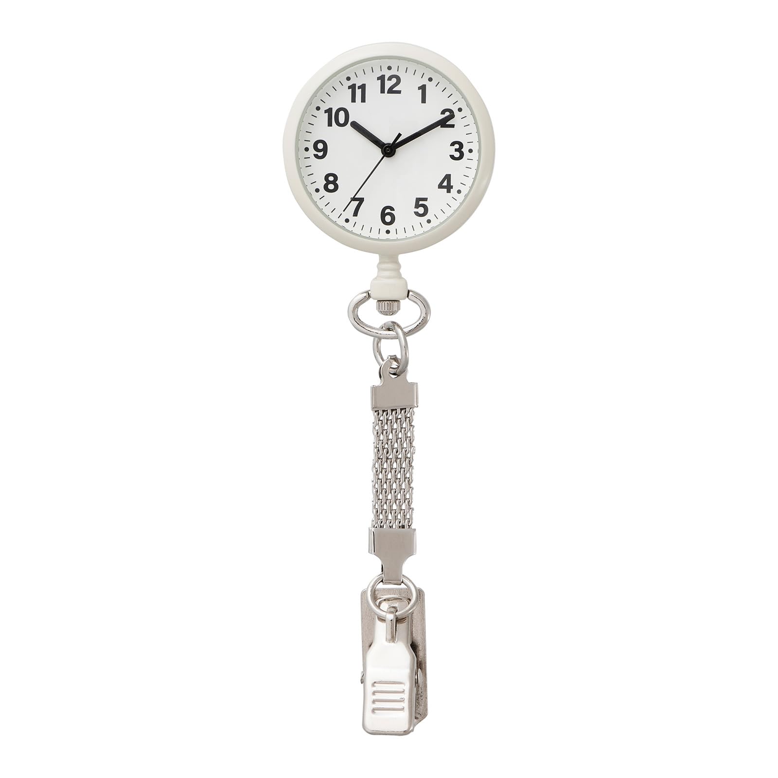 

[Clefer] Pocket Watch Nurse Watch Analog Hook Chain Beige NB-AL379-BE Women s