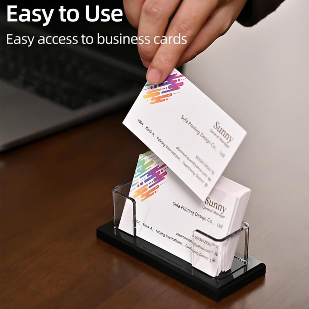 Transparent Lightsaber Display Stand Desktop Acrylic Decorative Rectangular Holder Business Card Storage Rack