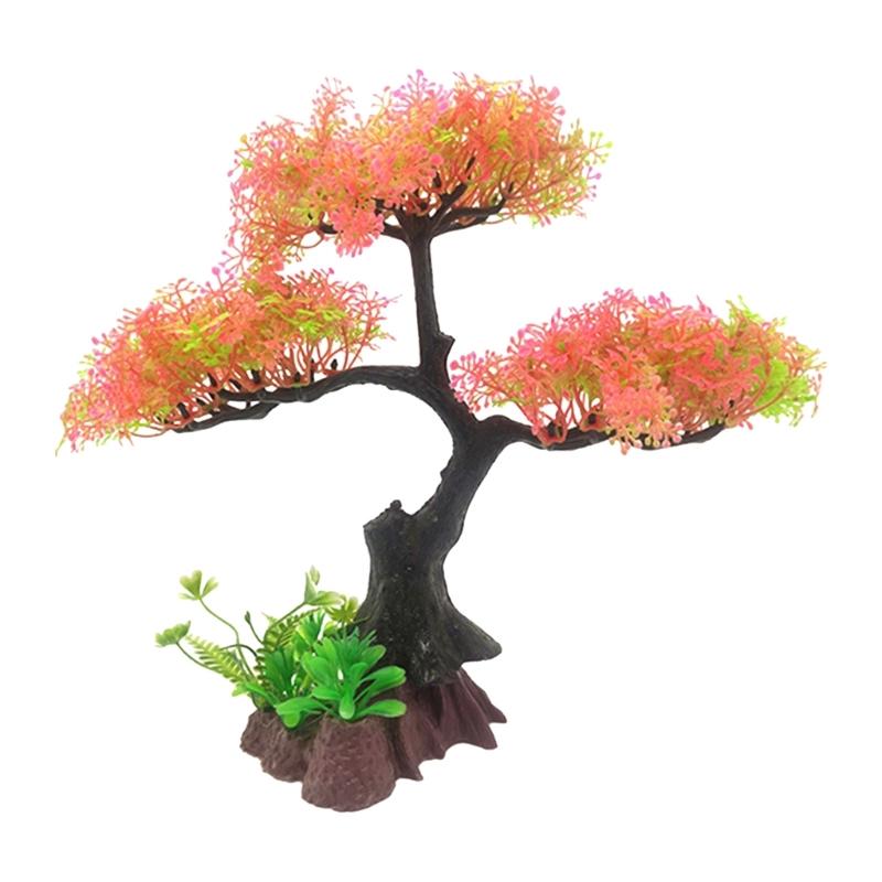 Artificial Plant Aquascaping Ornaments Colorful Fish Tanks Accessory for Freshwater Fish Habitat Enhancement