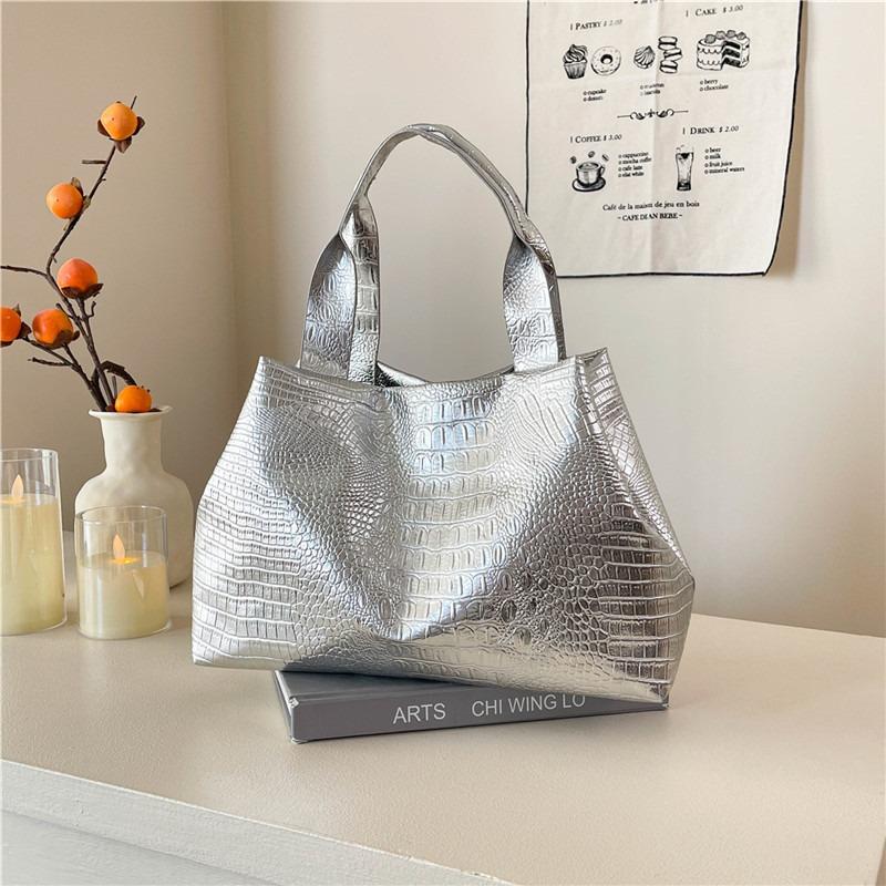 Nuove Borse Tote alla Moda Monocolore a Spalla/a Mano/sottobraccio Grande Capacità 2026 per Donna