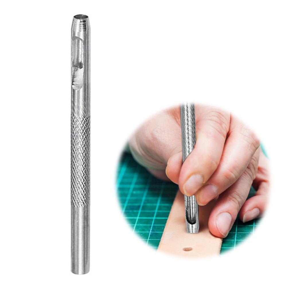 2.5-4mm Hollow Hole Punch Tool for Leather Belt Watch Band, High Hardness Carbon Steel Circular Puncher DIY Craft Tools