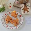 1pc Christmas Gingerbread Man Aromatherapy Candle Coffee Milk Fragrance Gift Fragrance Shape Wax Christmas Gift Fragrance Candle