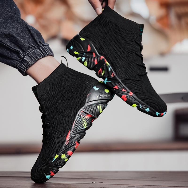 Fashion High Top Women Sneakers Warm Socks Shoes Women's Sports Shoes Zapatillas De Mujer Men Casual Shoes Size 35-47