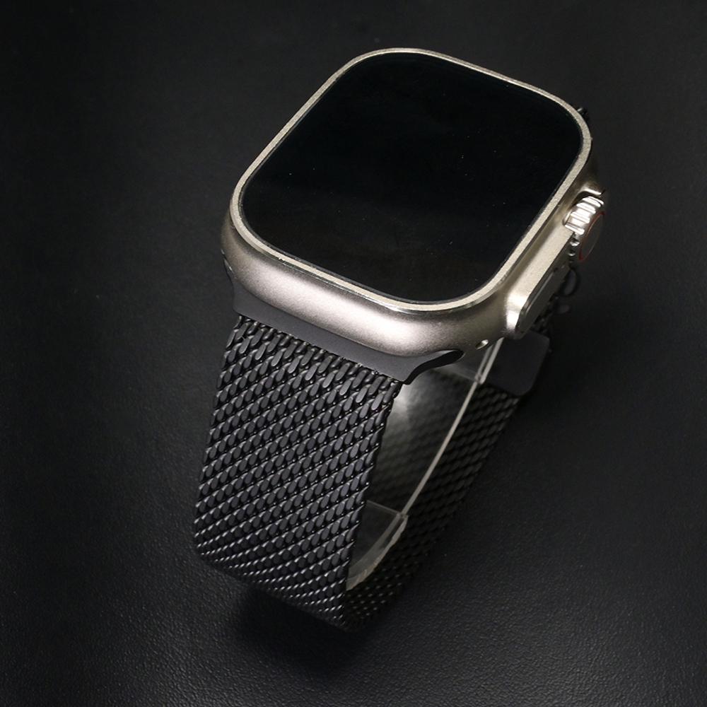 Milanese Band voor Apple Watch Ultra3 Band 49mm 46mm 45mm 44mm Mannen Metalen Armband voor Iwatch 11 10 9 8 7 6 5 4 SE3 Correa Luxe