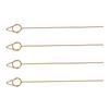 40 PCS Floral Card Holder Picks Gold Cone Shaped Gift Card Bouquet Holders for Photos Memo 150MM