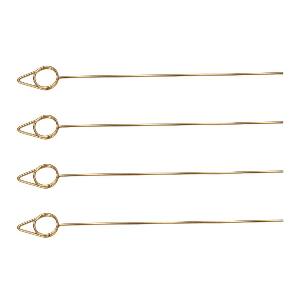 40 PCS Floral Card Holder Picks Gold Cone Shaped Gift Card Bouquet Holders for Photos Memo 150MM