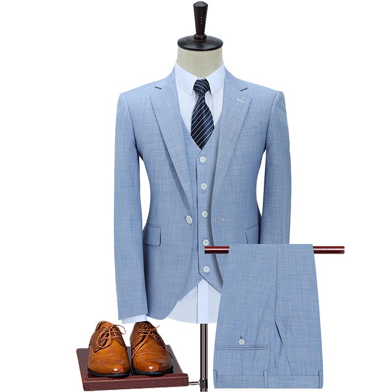 Men's Trendy Business Casual Suit Set for Work, Interviews, and Weddings