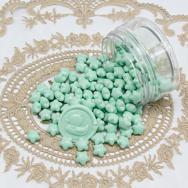 1000g Macaron Series Star Enamel Wax Grains Cute Style Wax Material DIY Greeting Card Party Invitation Decoration Supplies