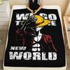 1pz Una Pezzo Monkey D Luffy Coperta in Flanella Fantasia Adatta a Tutte le Stagioni per Arredamento Casa Calore e Comfort Regali Regalo Festivo