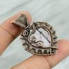 Pink Kunzite Copper Pendant Copper Wire Wrapped Jewelry Kunzite Gemstone Handmade Pendant Heart Stone Pendant Copper Jewelry Gift For Mother