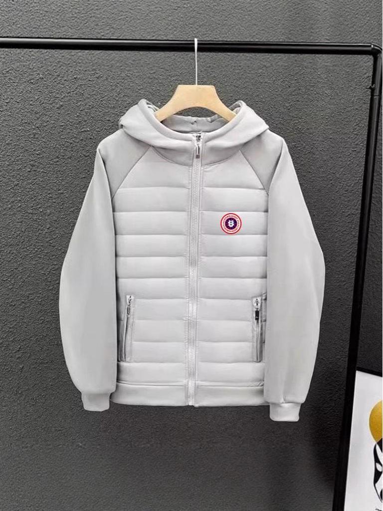 Pánská lehká trendy ležérní bavlněná bunda s kapucí - Zimní kolekce