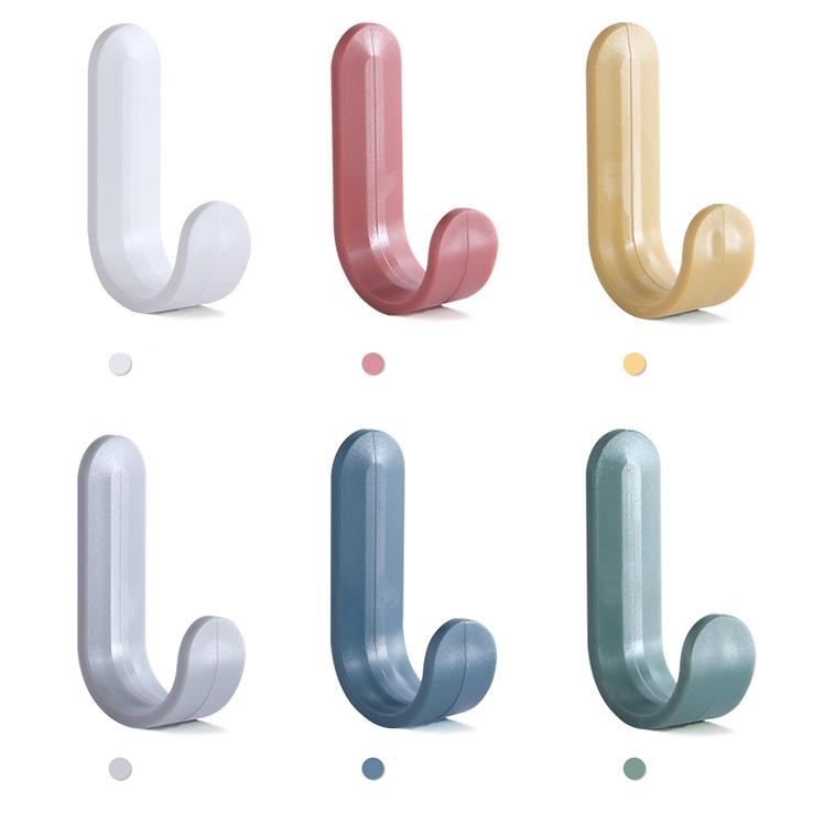 6PCS Kitchen Bathroom Organizers Adhesive Hooks