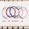Corda de Pulso Ajustável de Couro de 3mm - Pulseira do Zodíaco Bagua - Corda Decorativa Vermelha para DIY