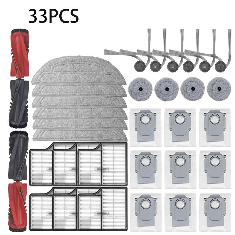 For Roborock S9 MaxV Ultra / Saros 10 / S90ver / A1460RR Robot Vacuum Accessorie Main Side Brushe Mop Cloth HEPA Filter Dust Bag