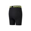 Saucony Logo Letter Print High Waist Fitness Training Shorts Women shorts Black SC1249013A-BK01