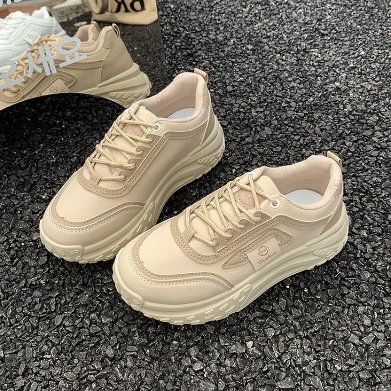 Spring new high-value trendy thick-soled high-profile lightweight wear-resistant casual versatile board shoes dad shoes