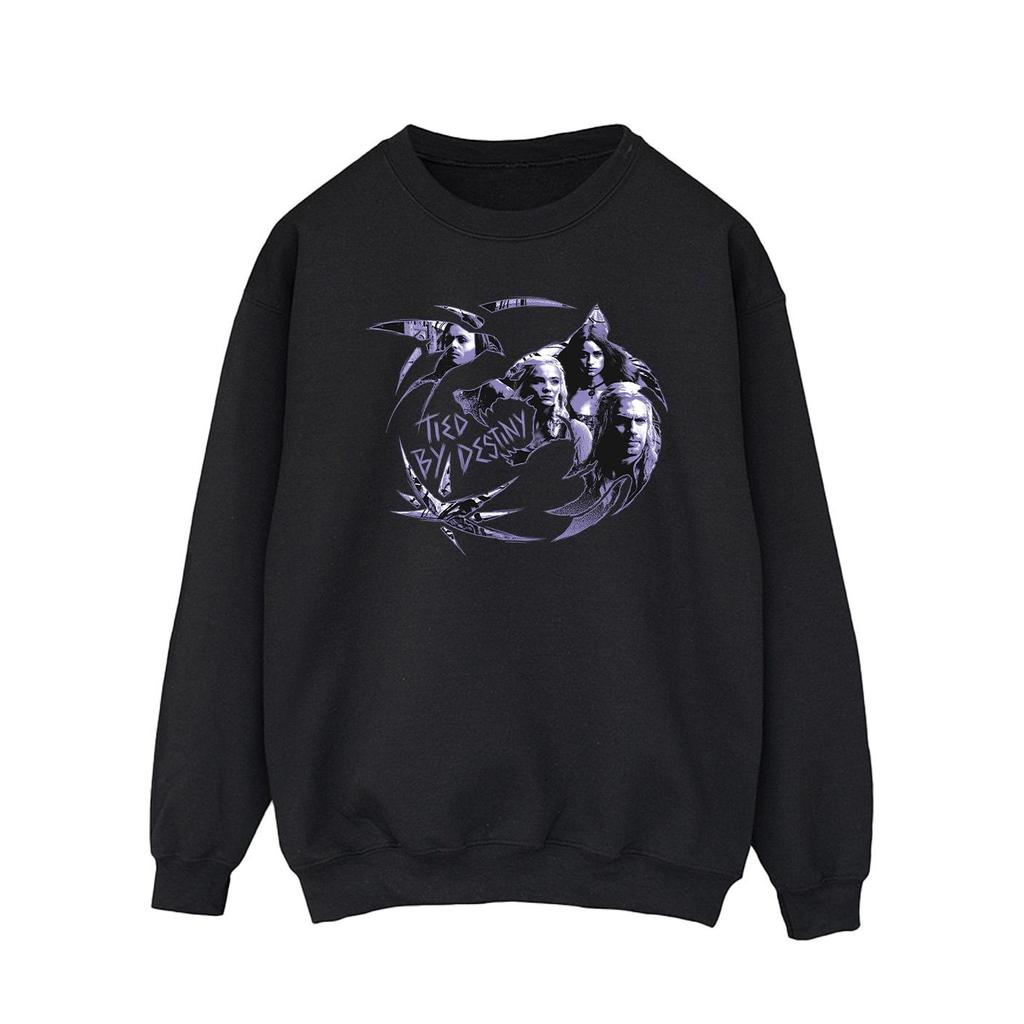 Netflix Mens The Witcher Wolf Logo Infill Sweatshirt