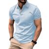 New summer men's casual short-sleeved polo shirt with a collared neckline
