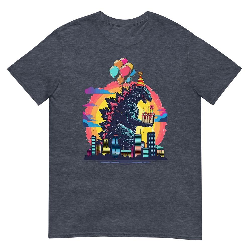 Kaiju Birthday Balloon Cake Monster Movie Bday Decoration TShirt