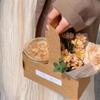 10PCS Handbag Handheld Flower Box Coffee Cup Bag Flower Bag Bouquet Wrapping Bag  Valentine Day