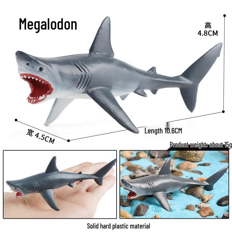 Solid Hammerhead Shark Toy Model - Marine Animal for Kids' Science Education