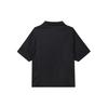 Jordan Solid Color Logo Button Polo Shirt Men Tops Black DX9682-010