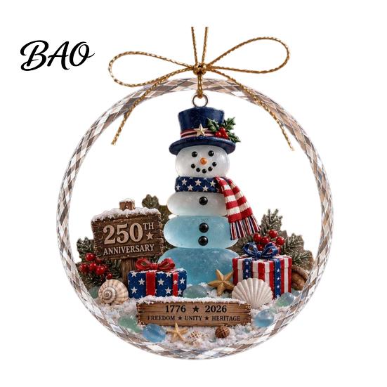 Festival Celebration Supplies Ocean Themed Christmas Ornaments, Lighthouse/Wreath/Santa Claus/Xmas Tree/Snowman/Deer Hanging Winter Wonderland