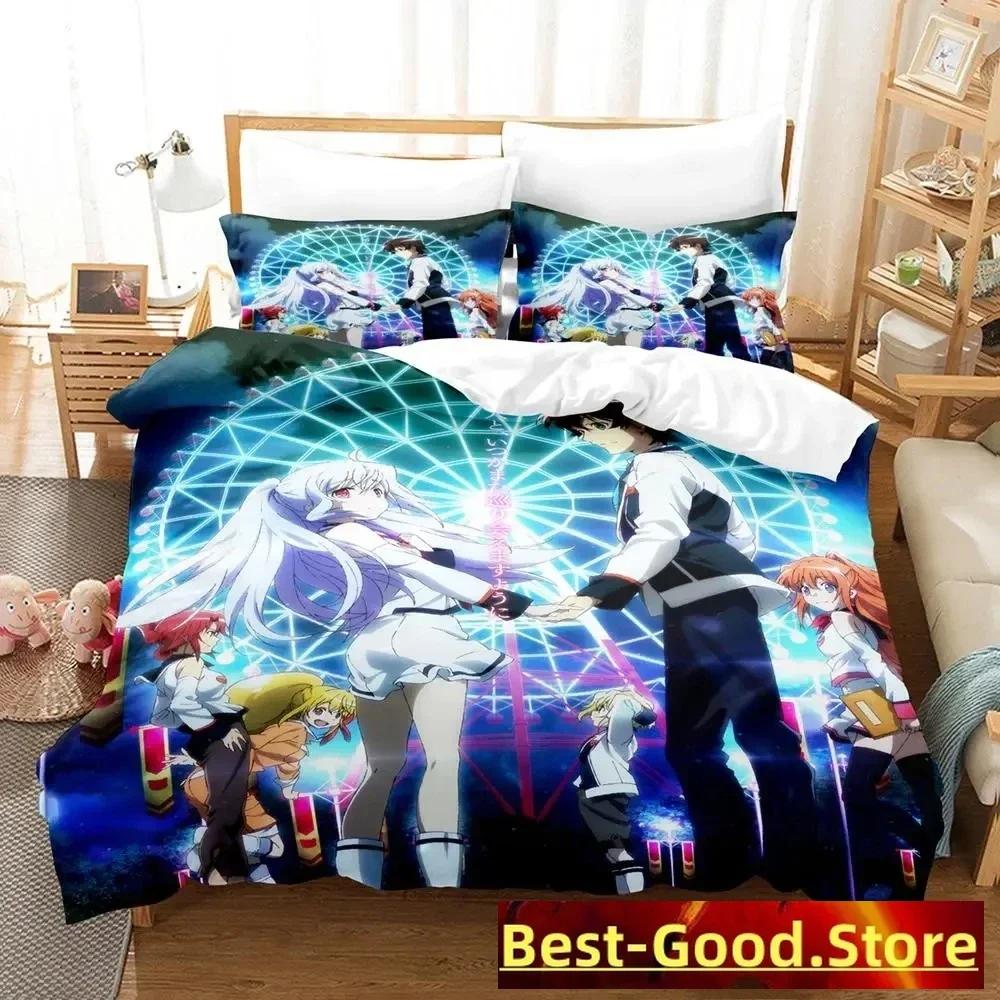 PLASTIC MEMORIES Bedding Set Printed Bed Set With Pillowcase Bed Duvet Cover Soft Single Double For Queen Super King Size