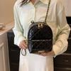 Factory backpack women's 2025 new fashion high sense diamond small schoolbag lightweight small chain versatile backpack