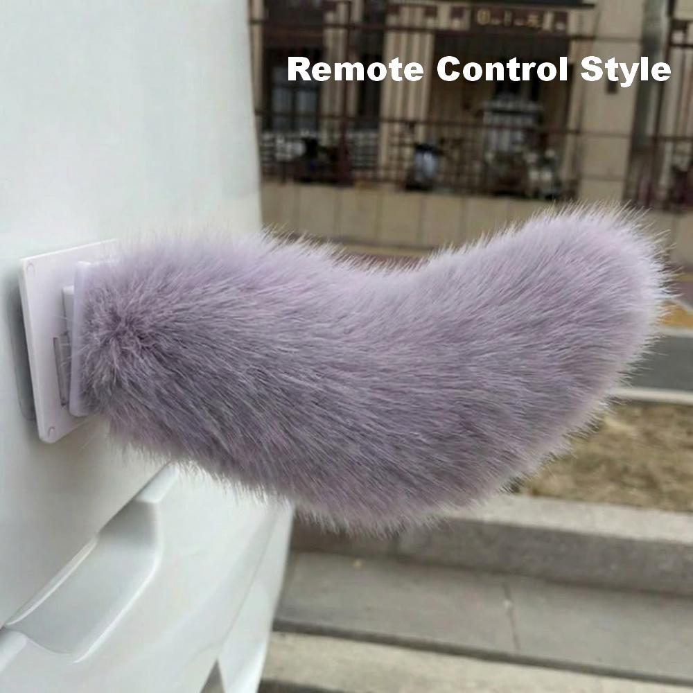 Fluffy Car Wagging Moving Tail Rechargeable Motorcycle Tail Ornament All Vehicles